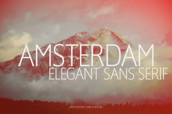 Amsterdam Thin Typeface for Modern Branding