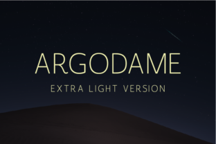 Argodame Extra Light Typeface for Modern Branding