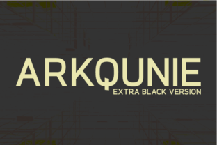 Arkqunie Extra Black Typeface Review