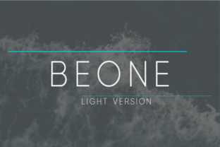 Beone Light: The Modern Typeface for Minimal Branding
