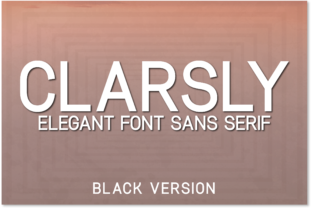 Clarsly Black: The Modern Typeface for Campaigns