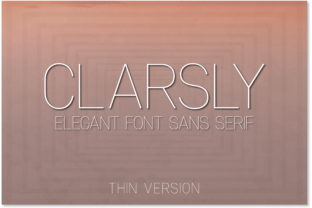 Clarsly Thin: A Modern Sans Serif Typeface for Web Design