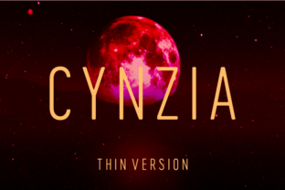 Cynzia Thin: A Moonlit Typeface for Modern Branding