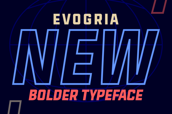 Evogria New Typeface for Bold Business Branding