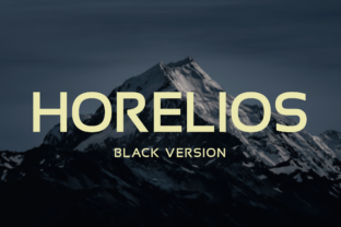 Horelios Black: The Bold Typeface for Modern Brands