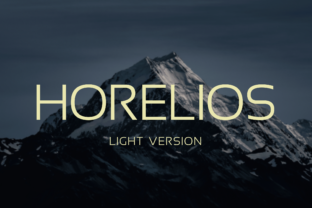 Horelios Light: A Minimalist Typeface for Modern Web Design