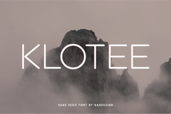Klotee: A Unique Sans Serif Font for Web Design