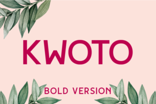 Kwoto Bold Typeface for Modern Editorial Design