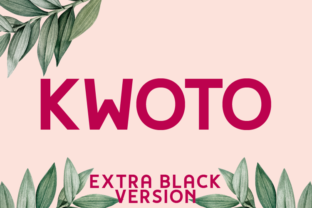 Kwoto Extra Black: A Bold Typeface for Modern Editorial Design