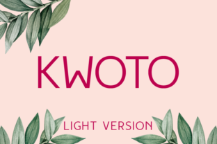 Kwoto Light Typeface for Editorial Design