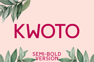 Kwoto Semi-Bold: A Modern Typeface for Branding