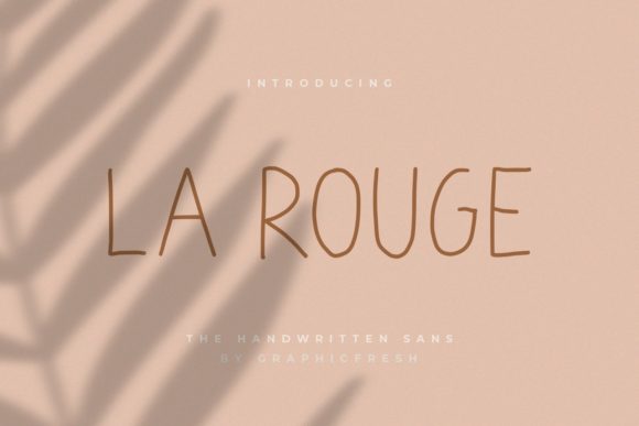 La Rouge: A Delicate Sans Serif Typeface for Elegant Branding