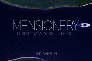 Mensionery Thin Typeface for Modern Campaigns