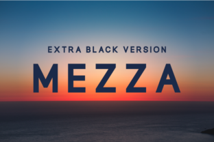 Mezza Extra Black Font for Modern Makers
