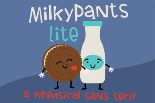 Milkypants: A Whimsical Sans Serif Font for Small Business Branding