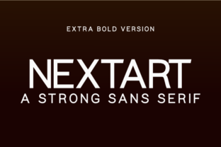 Nextart Extra Bold Typeface for Modern Branding