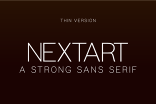 Nextart Thin Typeface for Modern Branding