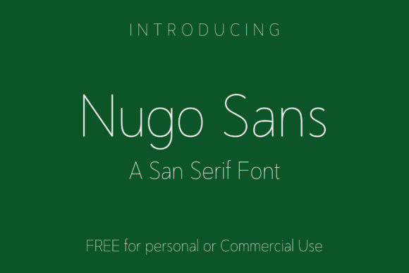 Nugo Sans: The Perfect Thin Typeface for Crafters