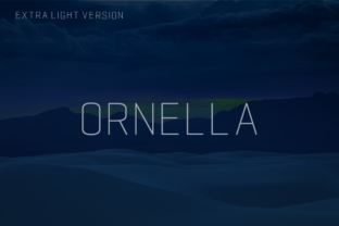 Ornella Extra Light Font for Modern Crafters
