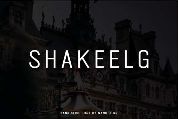 Shakeelg: A Modern Typeface for Bold Editorial Design