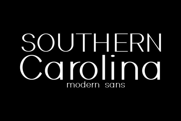 Southern Carolina: An Elegant Typeface for Editorial Design