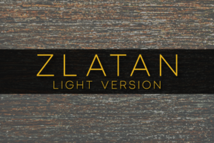 Zlatan Light Typeface for Modern Makers